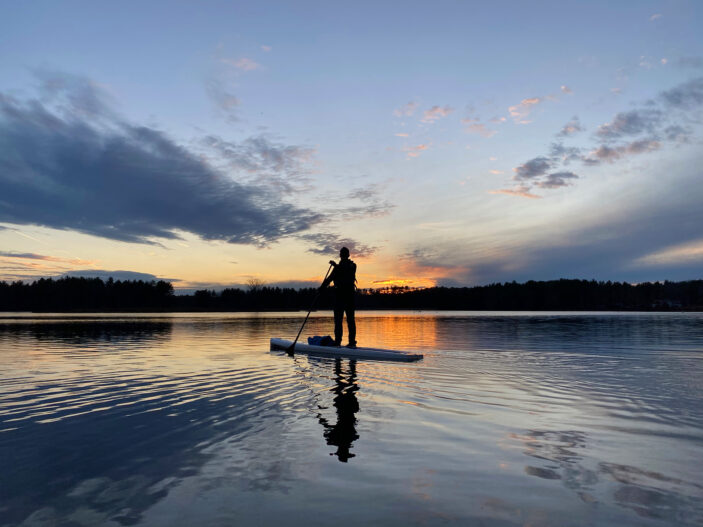 paddling to the sunset - photo by Cortney Leigh Cox