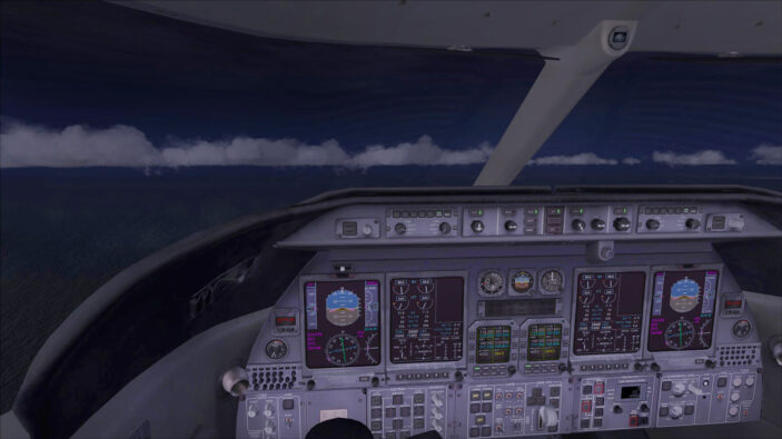 Learjet 45 cockpit