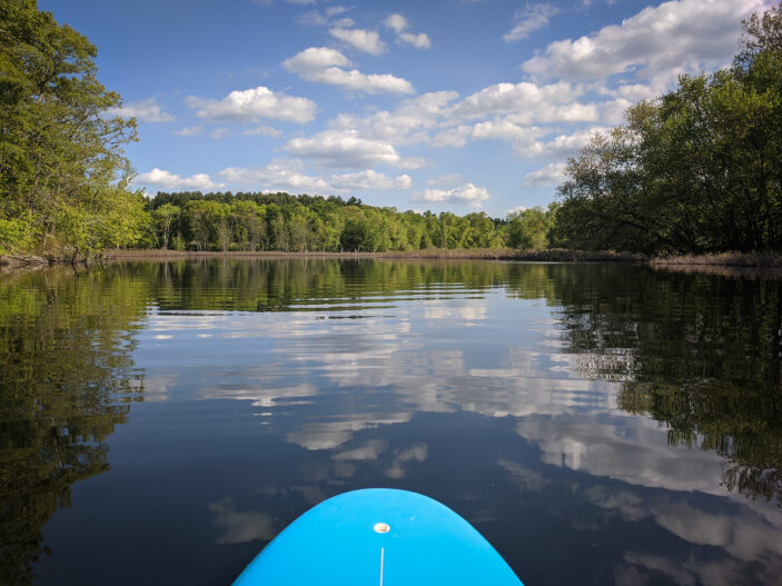 paddleboard on the Sudbury River