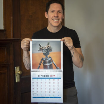 2022 Skunkadelia calendar in hand