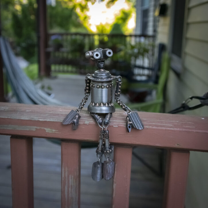 Lila on a Fence